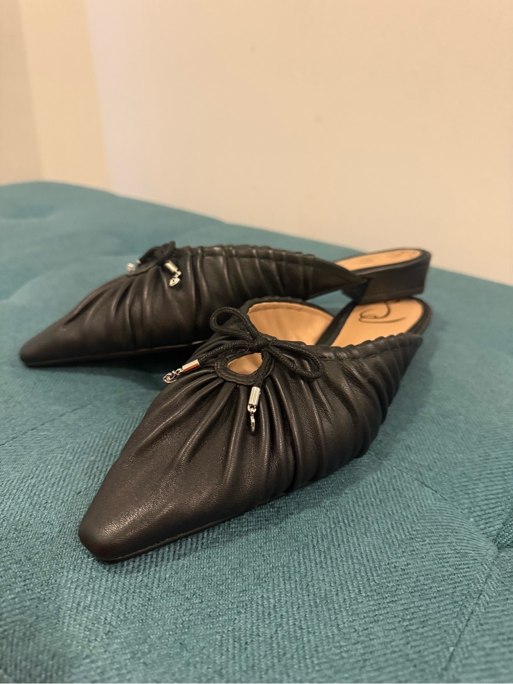 Sam Edelman Julia Pointed Flats-Black